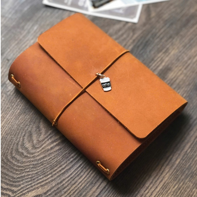 Sổ Da Handmade Nomad's Note A6 16x12, Da Thật, Sổ Ghi Chép Tiện Dụng