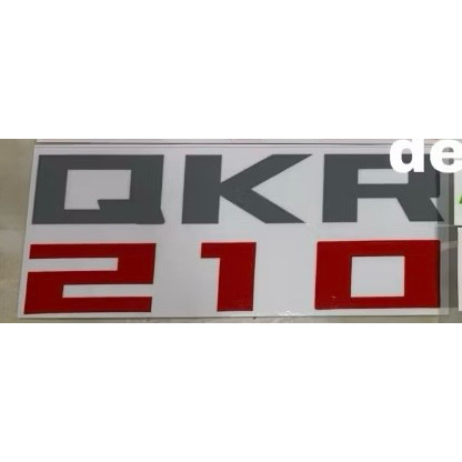 Tem chữ qkr 210 dán xe tải isuzu. Tem Chữ qkr 210 dán xe tải