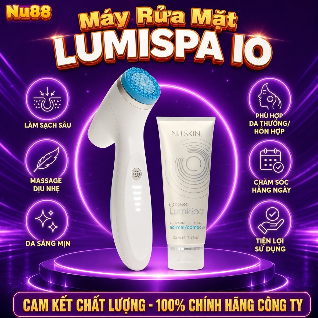 Máy rửa mặt Lumispa iO chính hãng công ty Nuskin