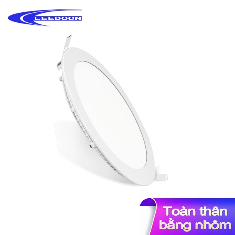 Đèn LED âm trần siêu mỏng, đèn Panel siêu sáng, đèn rọi trần tròn cho nhà ở & cửa hàng, lắp đặt trên