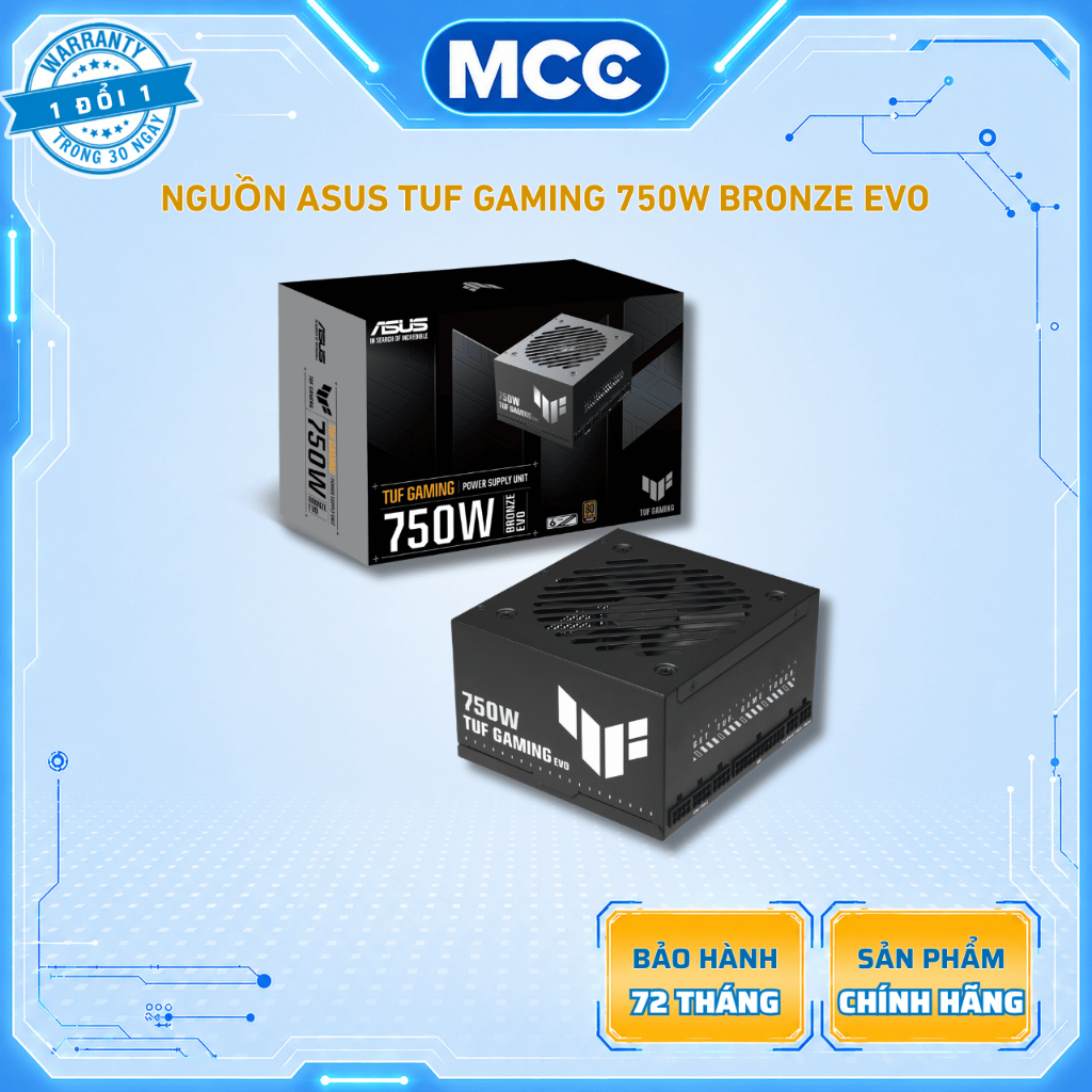 Nguồn Asus TUF Gaming 750B EVO ( 750W - 80 Plus Bronze )
