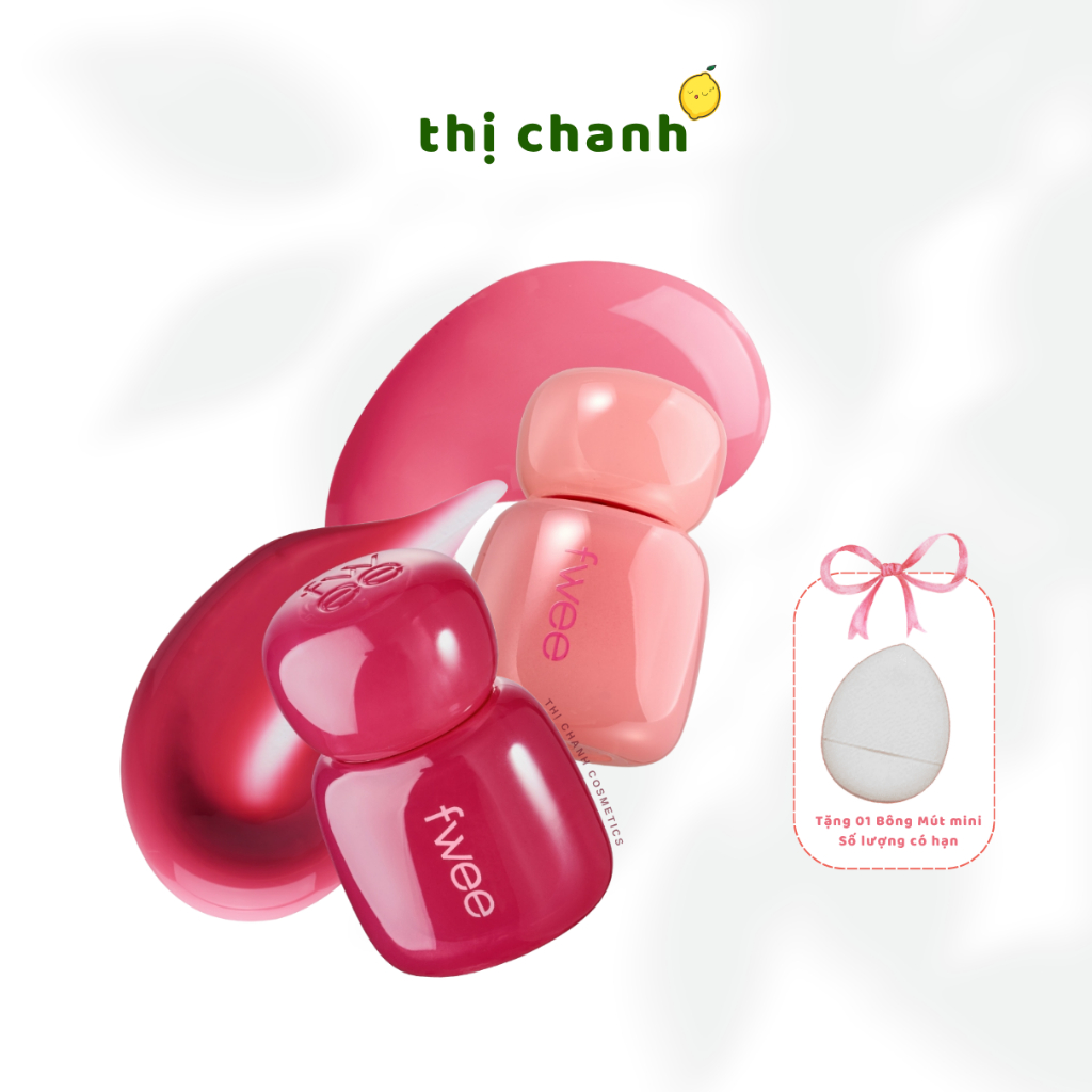 [TẶNG BÔNG MÚT] Son Tint FWEE Pink Obsession Stay-fit Lip Tint