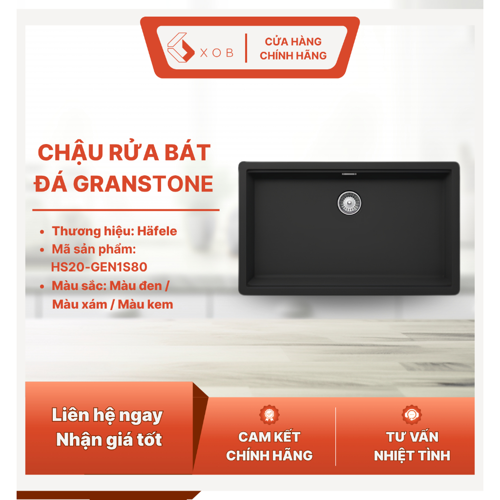 CHẬU ĐÁ GRANITE HÄFELE HS20-GEN1S80