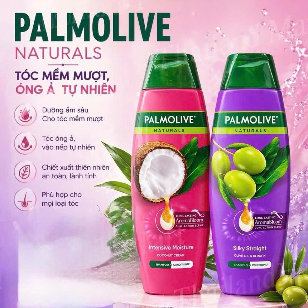 [CHAI 180ml] DẦU GỘI PALMOLIVE CHIẾT XUẤT TỪ THIÊN NHIÊN SIÊU MƯỢT, SIÊU THƠM CHAI 180ml