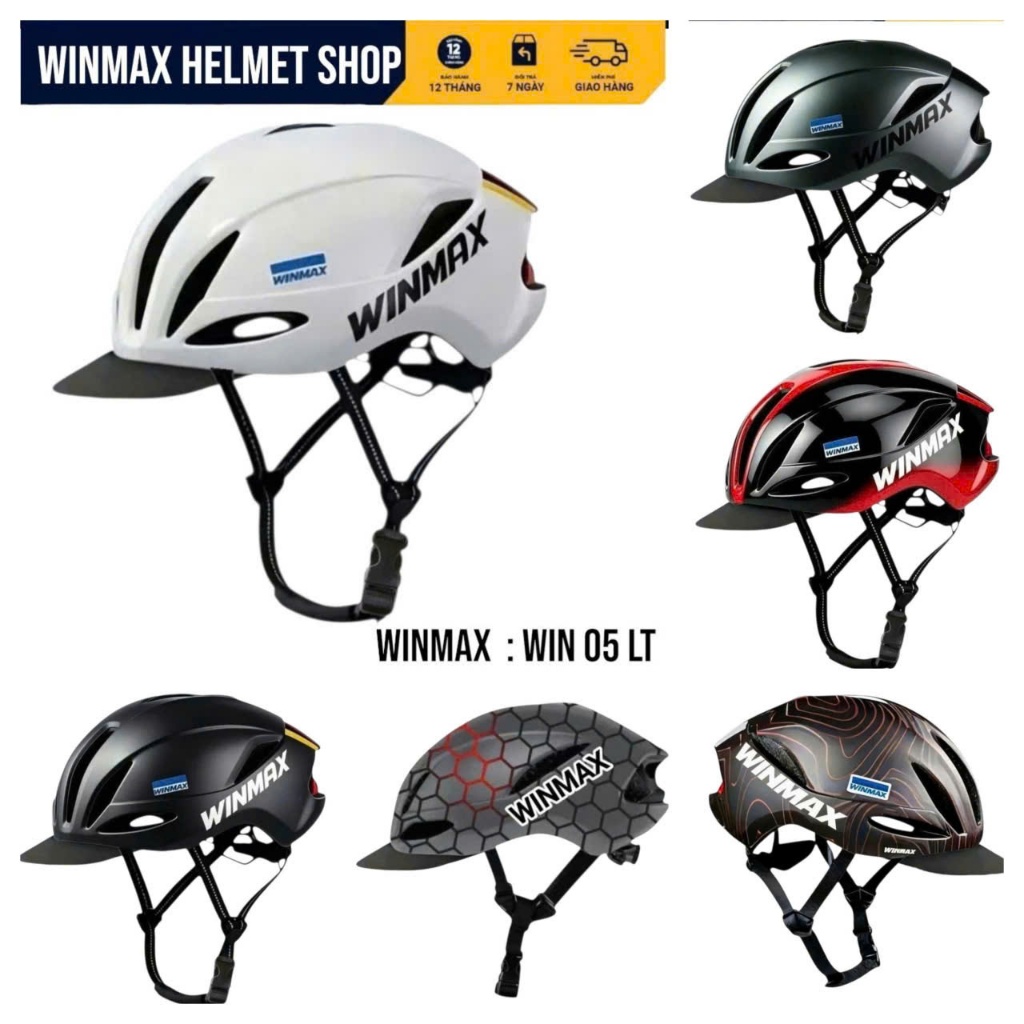 WINMAX WIN 05 Mũ Bảo Hiểm Xe Đạp Thể Thao Gồm 02 Phiên Bản Chính Hãng WINMAX HELMET BH 12 Tháng.