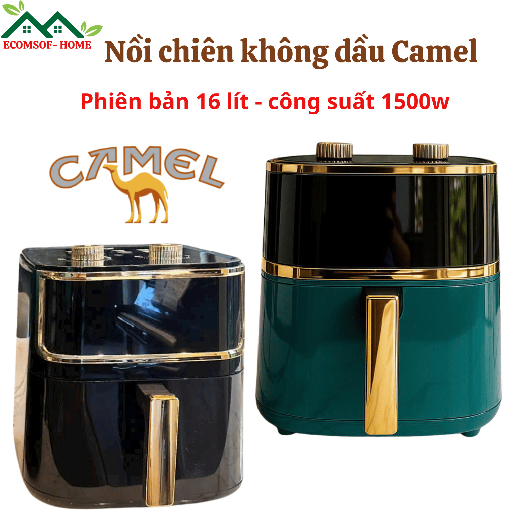 Nồi chiên không dầu Camel , Nồi chiên không dầu Camel 16 lít phiên bản mới nhất 2026 khoang kính lớn