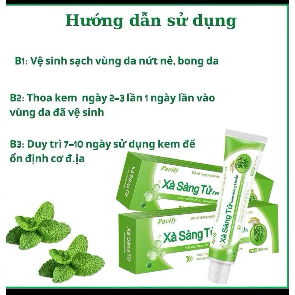 Kem Thảo Dược Xà Sàng Tử - Hỗ trợ làm dịu da, giảm cảm giác ngứa ngáy, nấm da, viêm da , hắc lào, á sừng, vảy nến