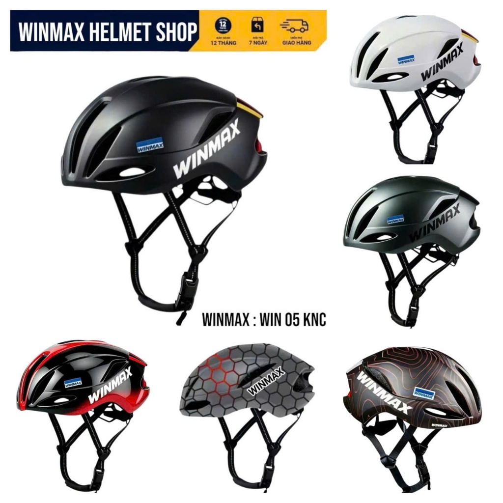 WINMAX WIN 05 Mũ Bảo Hiểm Xe Đạp Thể Thao Gồm 02 Phiên Bản Chính Hãng WINMAX HELMET BH 12 Tháng.