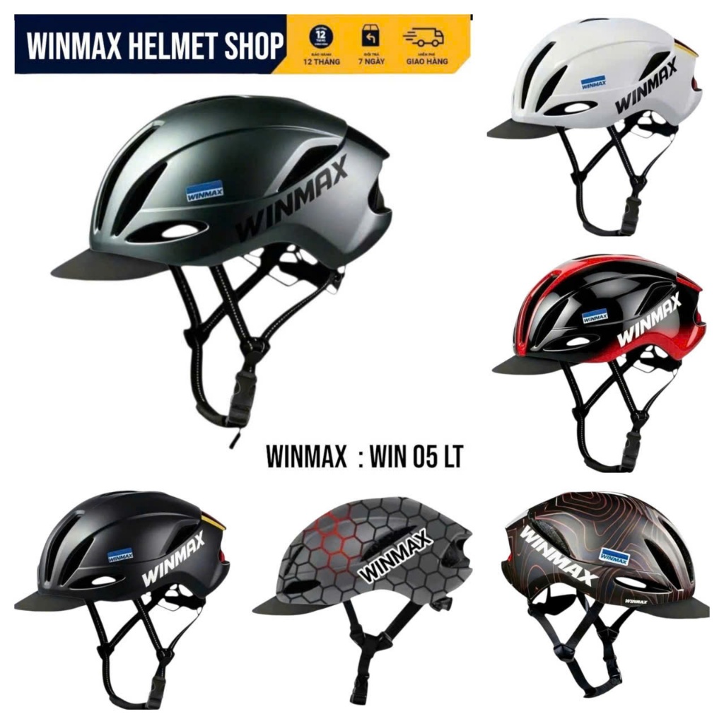 WINMAX WIN 05 Mũ Bảo Hiểm Xe Đạp Thể Thao Gồm 02 Phiên Bản Chính Hãng WINMAX HELMET BH 12 Tháng.