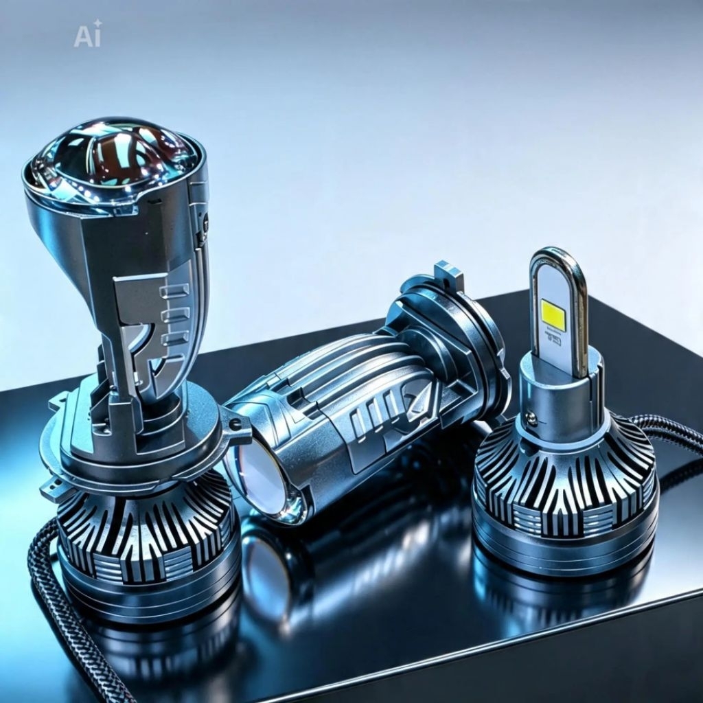 Bóng đèn bi cầu mini 120W M01U chân H4 Siêu sáng( Giá 01 bóng)..