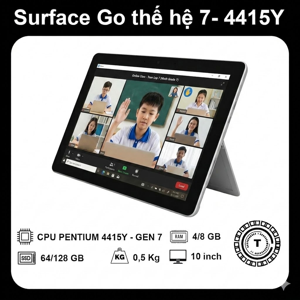 Microsoft Surface Go – RAM 8GB/128GB – Màn 10 in – Chuẩn Zin Nhật - học tập giải trí văn phòng