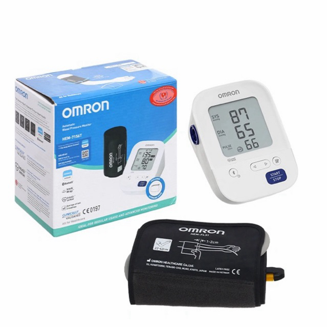 (Hàng thanh lý mới 99%) Máy đo huyết áp bắp tay tự động OMRON HEM-7156T-A