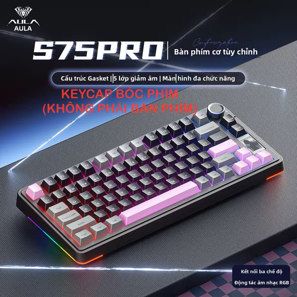 KEYCAP BÓC PHÍM - NÚT BÀN PHÍM (không phải bàn phím). Keycap bóc phím S75 pro, F75