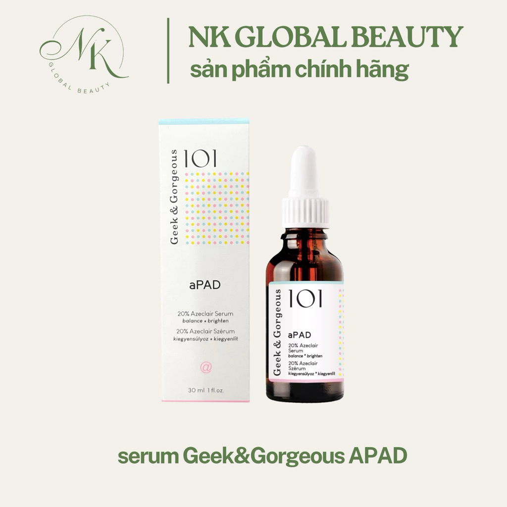 [HÀNG CÔNG TY] Tinh Chất Serum Geek & Gorgeous aPAD Azelaic Acid Serum 30ML