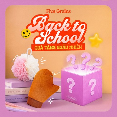 [GIFT] Bộ quà tặng ngẫu nhiên Five Grains gồm Bông Tắm hoặc Găng tay thoa kem