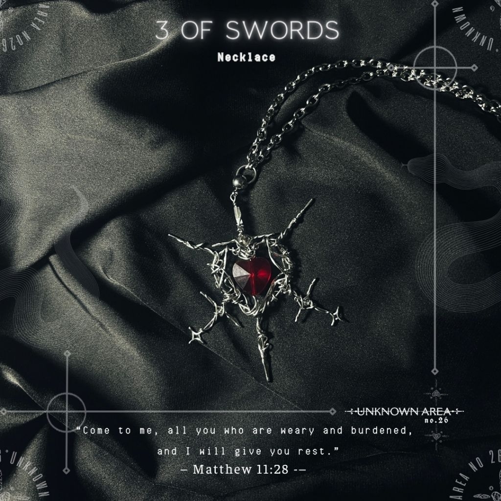 Vòng cổ  "3 OF SWORDS "- Tarot Collection by UNKOWNAREANO26