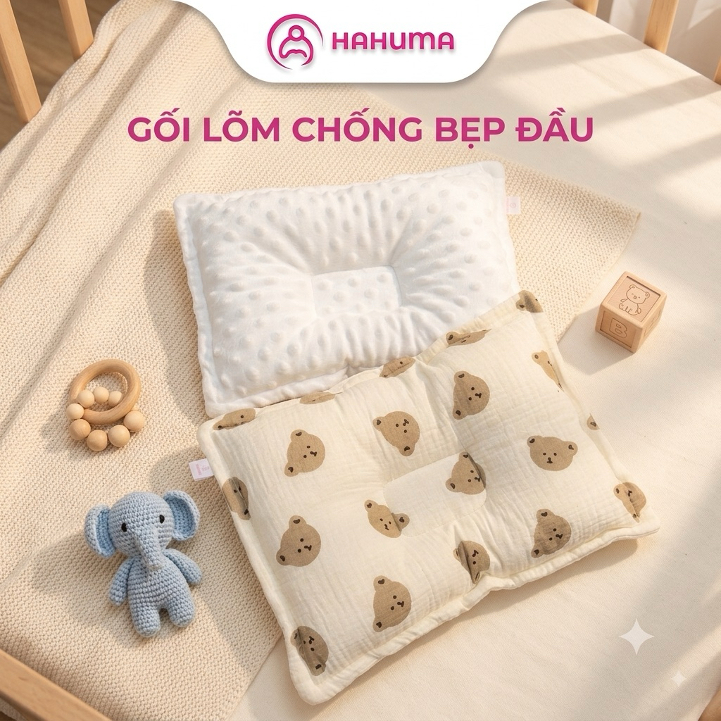 Gối Đầu HAHUMA Chống Bẹp Méo Đầu Êm Ái, Mềm Mại, Thông Thoáng