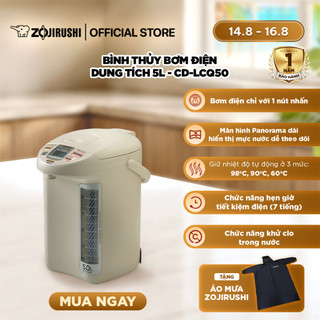 Bình Thuỷ Điện Zojirushi CD-LCQ50 - Chế Độ Giữ Nhiệt Thông Minh, Bơm Điện Tử Tiện Lợi, Khử Clo Và Tiết Kiệm Điện