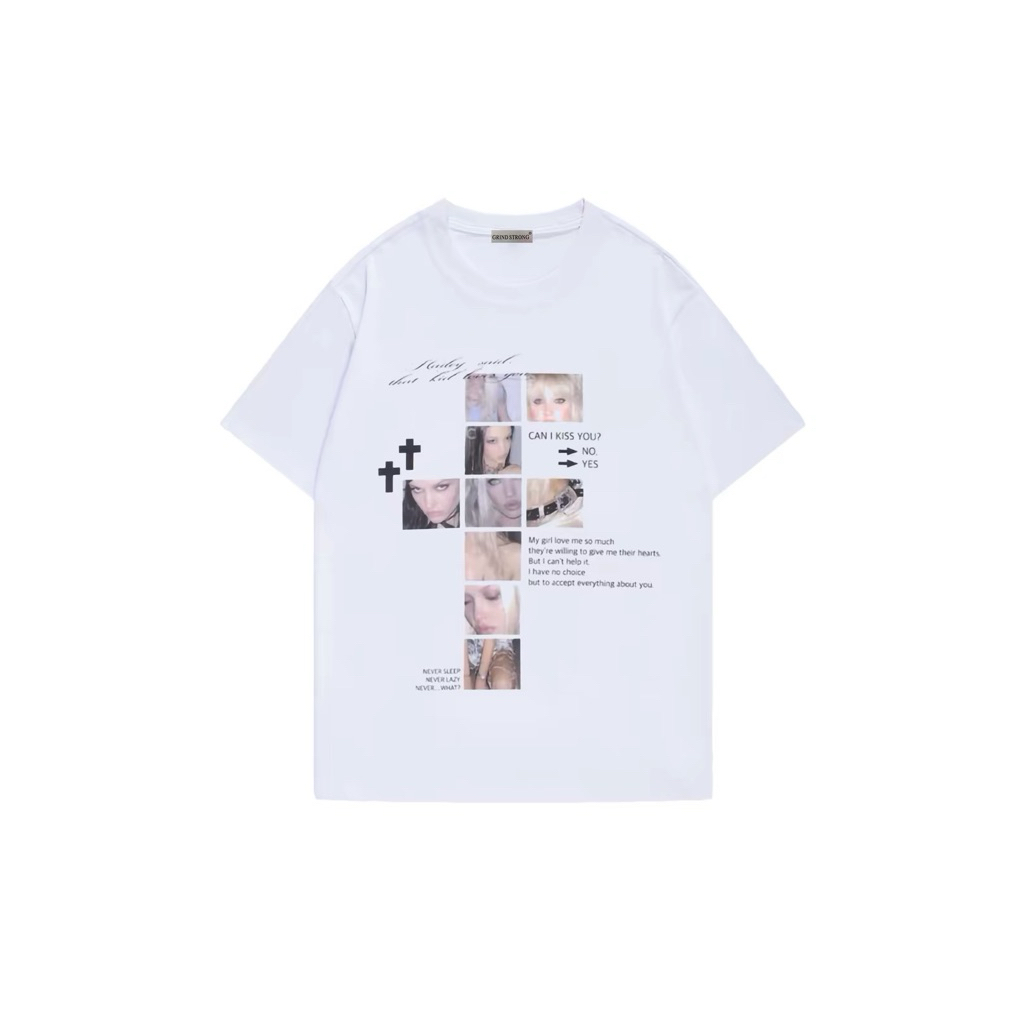 [ENTR] IAN Hearts2Hearts white cotton tee.