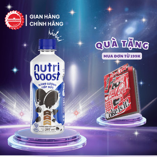 Lốc 24 Chai Sữa Chua Uống Nutriboost Hương Bánh Quy Kem 297ml/Chai Sale 15.8_SP