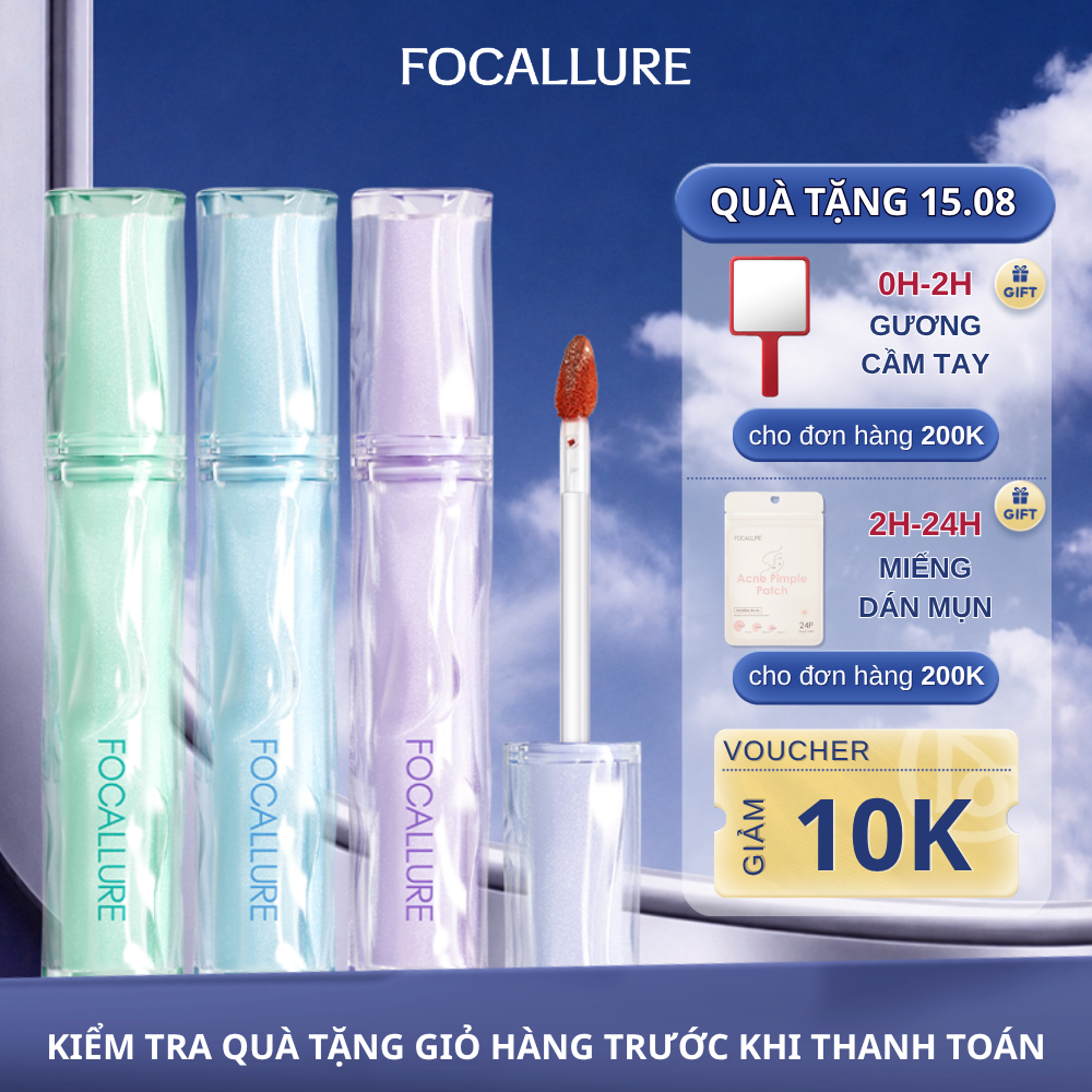 FOCALLURE Son Tint Siêu Căng Bóng Mọng Nước Lâu Trôi 2g
