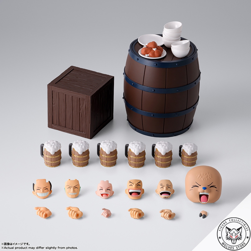 [Có sẵn - Hỏa tốc] Mô hình chính hãng SHF One Piece: SHF Party set (The Straw Hat Crew)