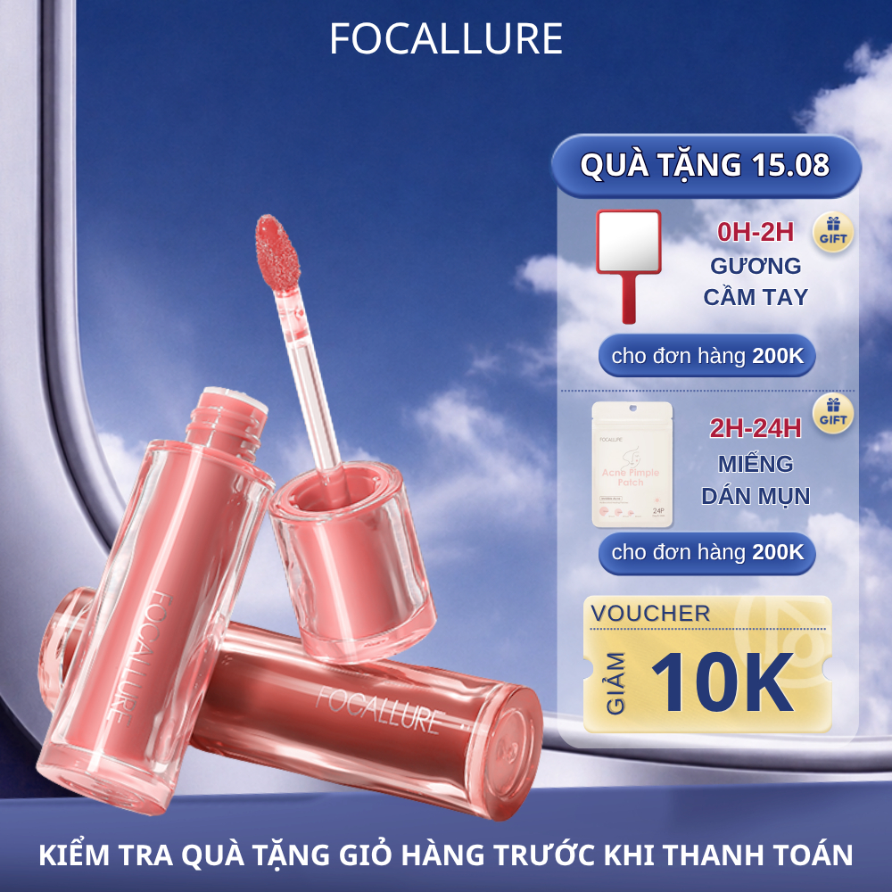 FOCALLURE Son Tint Căng Mọng Nước Phiên Bản Nâng Cấp 2G