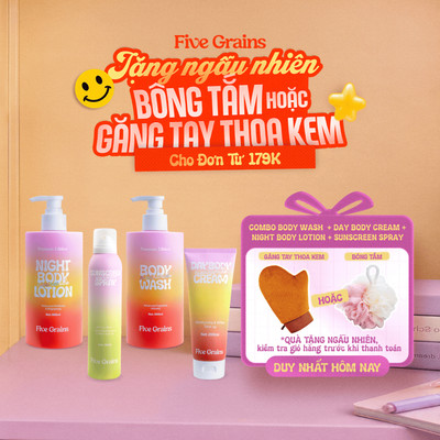 Combo sáng da, tái tạo và bảo vệ toàn diện(Sữa tắm 500ML&Kem dưỡng ban ngày 200ML&ban đêm 500ML&Xịt chống nắng 160ML)