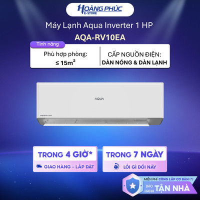 Máy Lạnh Aqua Inverter 1 HP AQA-RV10EA {TOÀN QUỐC}
