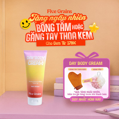 Kem dưỡng Cao cấp Five Grains trắng da Niacinamide, Alpha-Arbutin nâng tone ban ngày 200ML