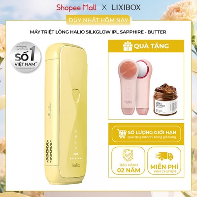 [SPLIVE - MỚI] Máy Triệt Lông Halio SilkGlow IPL Sapphire Cooling Hair Removal Device - Butter