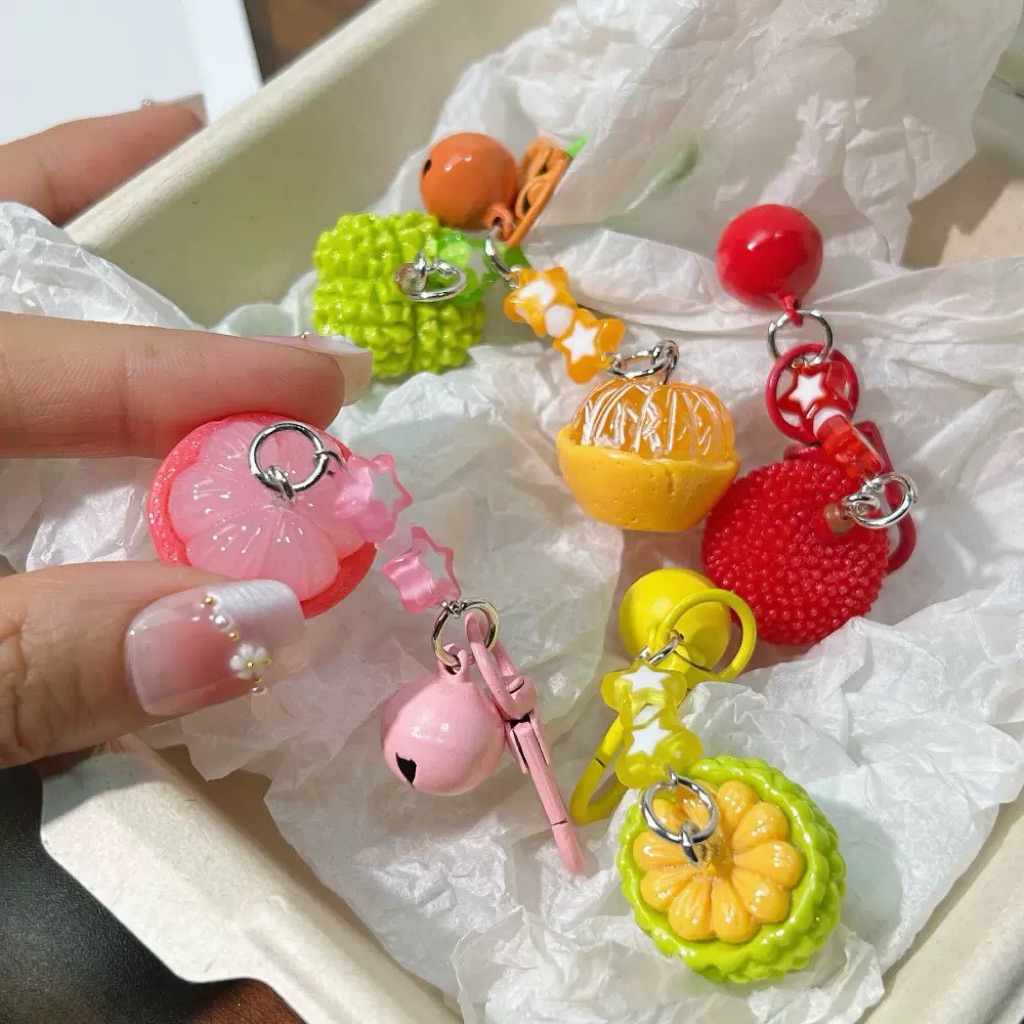 Móc Khóa Hình Trái Cây Đáng Yêu Nhiều Mẫu, Phụ Kiện Trang Trí Hana Store