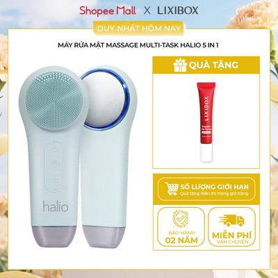 Máy Rửa Mặt Massage Tích Hợp Liệu Pháp Ánh Sáng Và Nhiệt Halio Multi-task Cleansing & Massaging