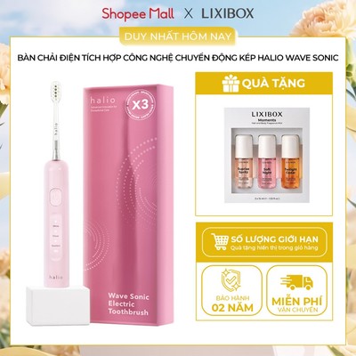 [MỚI] Bàn Chải Điện Tích Hợp Công Nghệ Chuyển Động Kép Halio Wave Sonic Electric Toothbrush