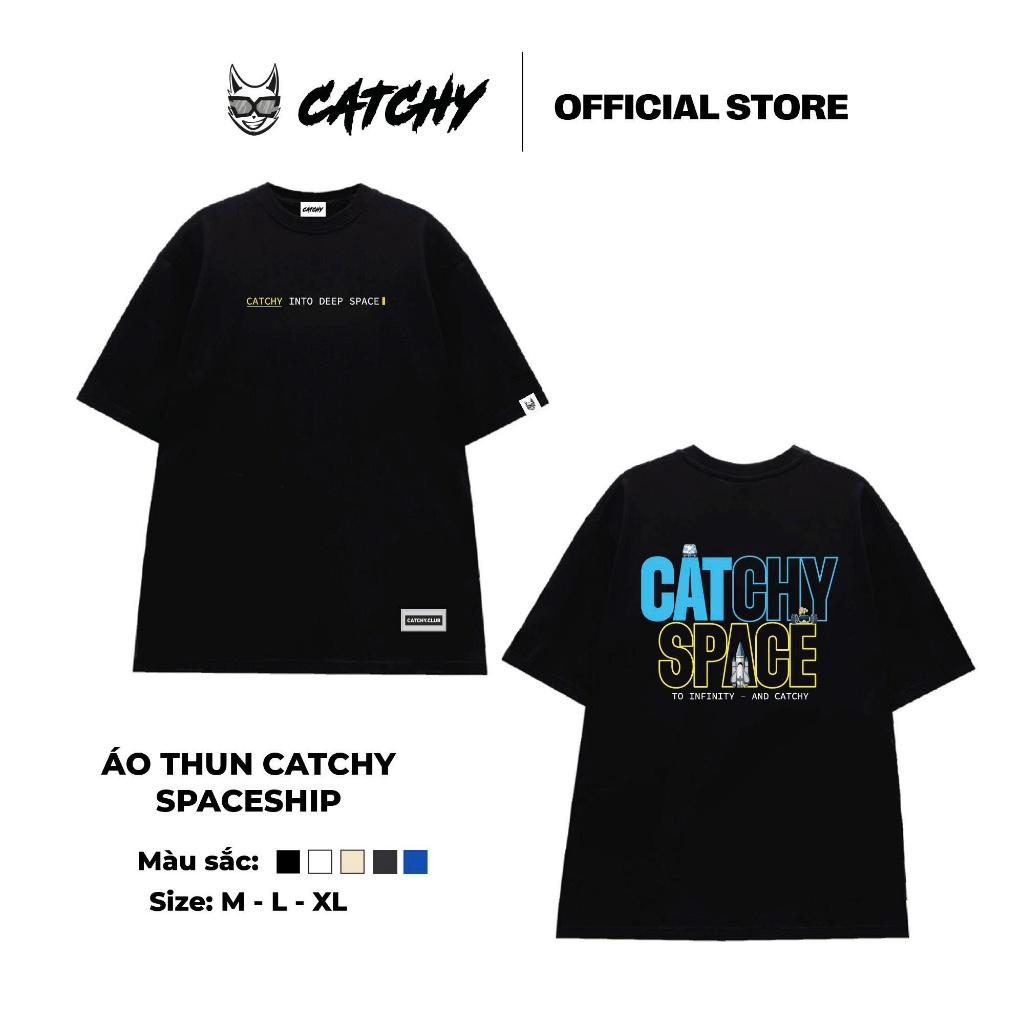 Áo Thun Basic SPACESHIP Local Brand Catchy AT47