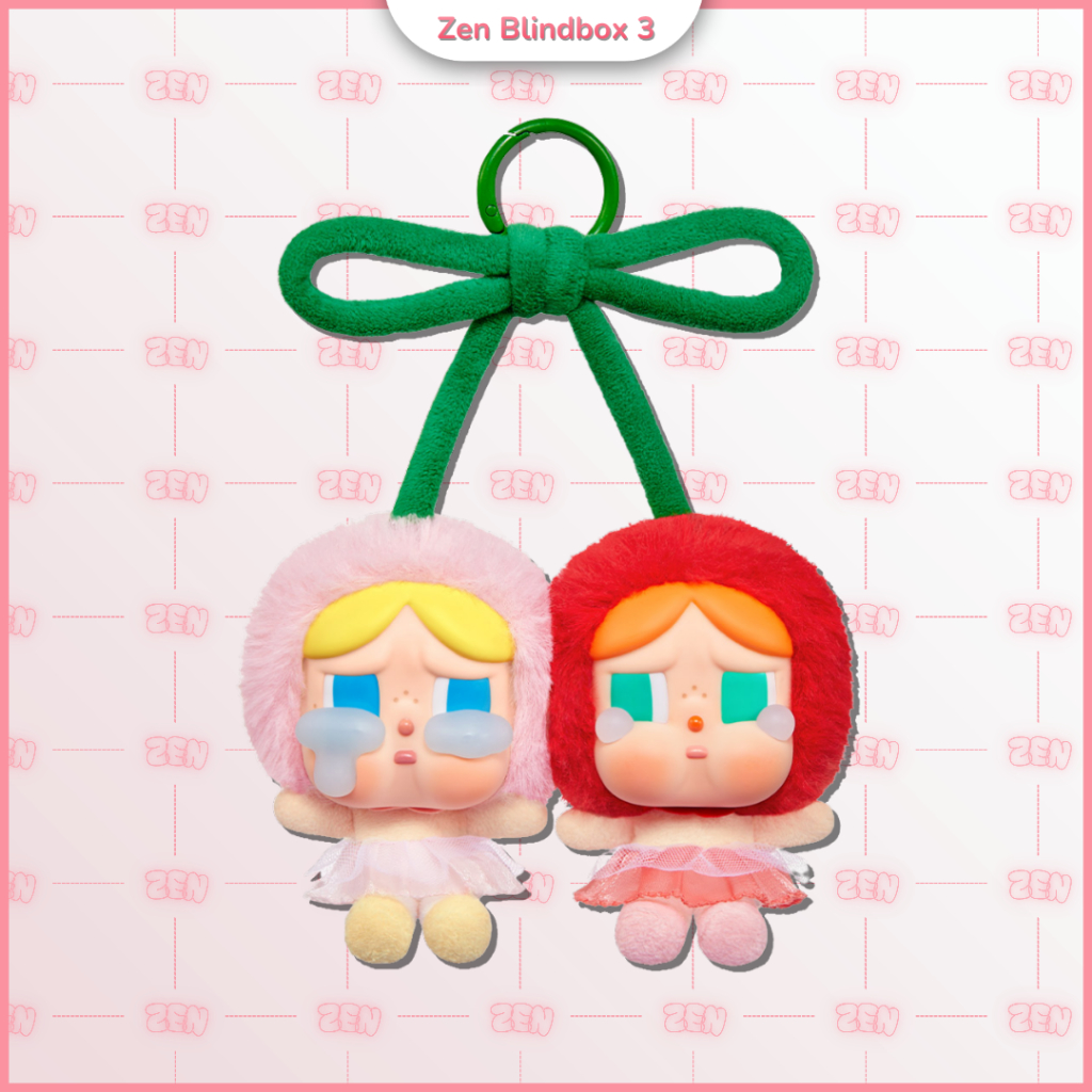 [Chính Hãng] Crybaby Cherry Crying For Love Móc Khóa Gấu Bông