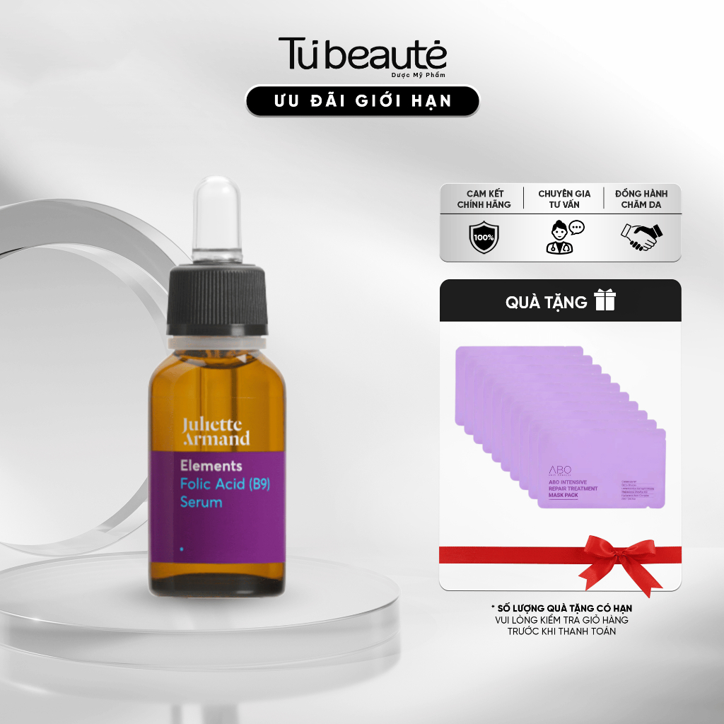 [HÀNG CÔNG TY] Tinh Chất Chống Kích Ứng Juliette Armand Elements Folic Acid (B9) Serum 20ml