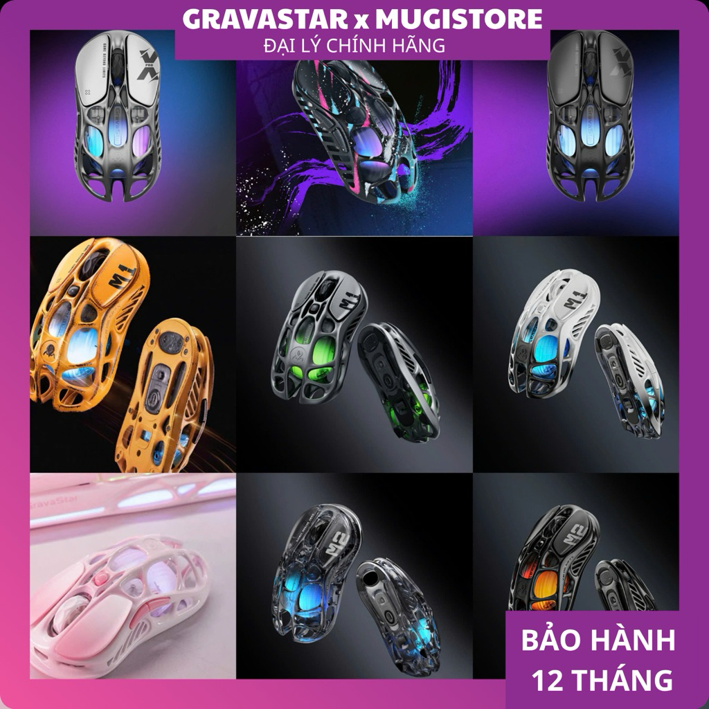 Chuột không dây GravaStar Mecury chính hãng