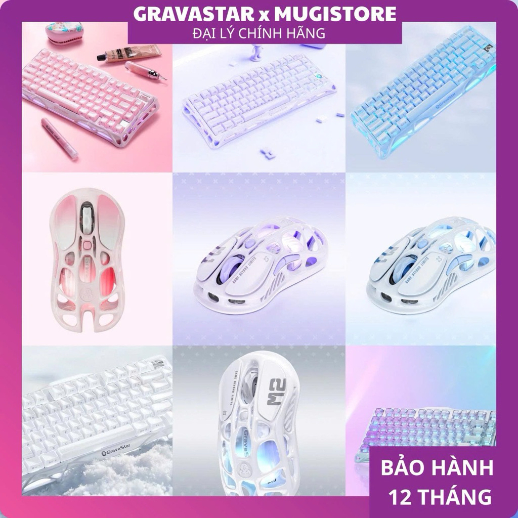 Bàn phím cơ không dây GravaStar Mecury chính hãng