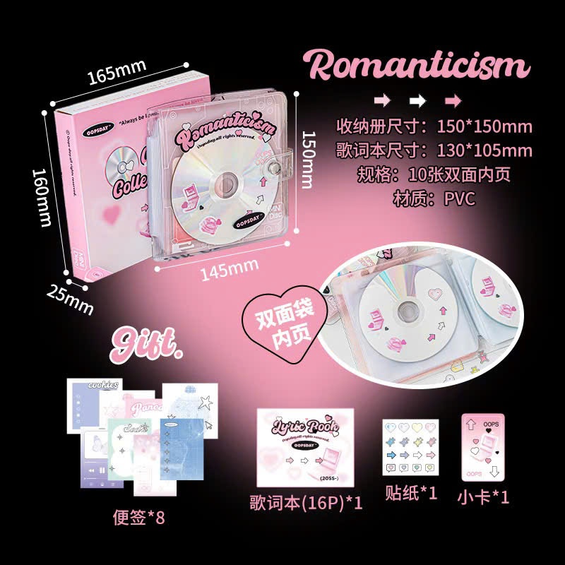 [Order] Collectbook CD Oopsday 20 trang | Binder đựng đĩa CD bìa nhựa PVC | themartini.co