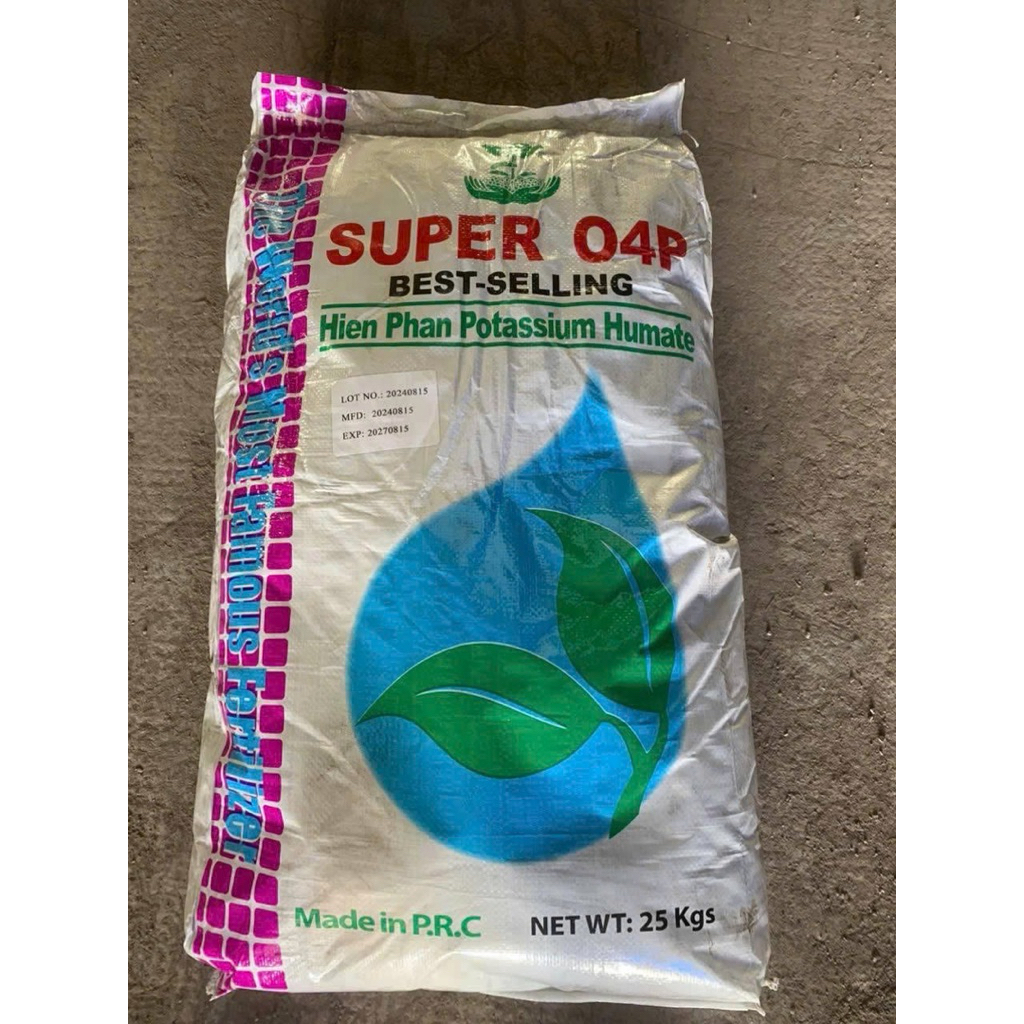 Siêu HUMIC- tan 99% - SIÊU RA RỄ TẠO MÙN TO TRÁI- super 04p -bao đỏ 25kg