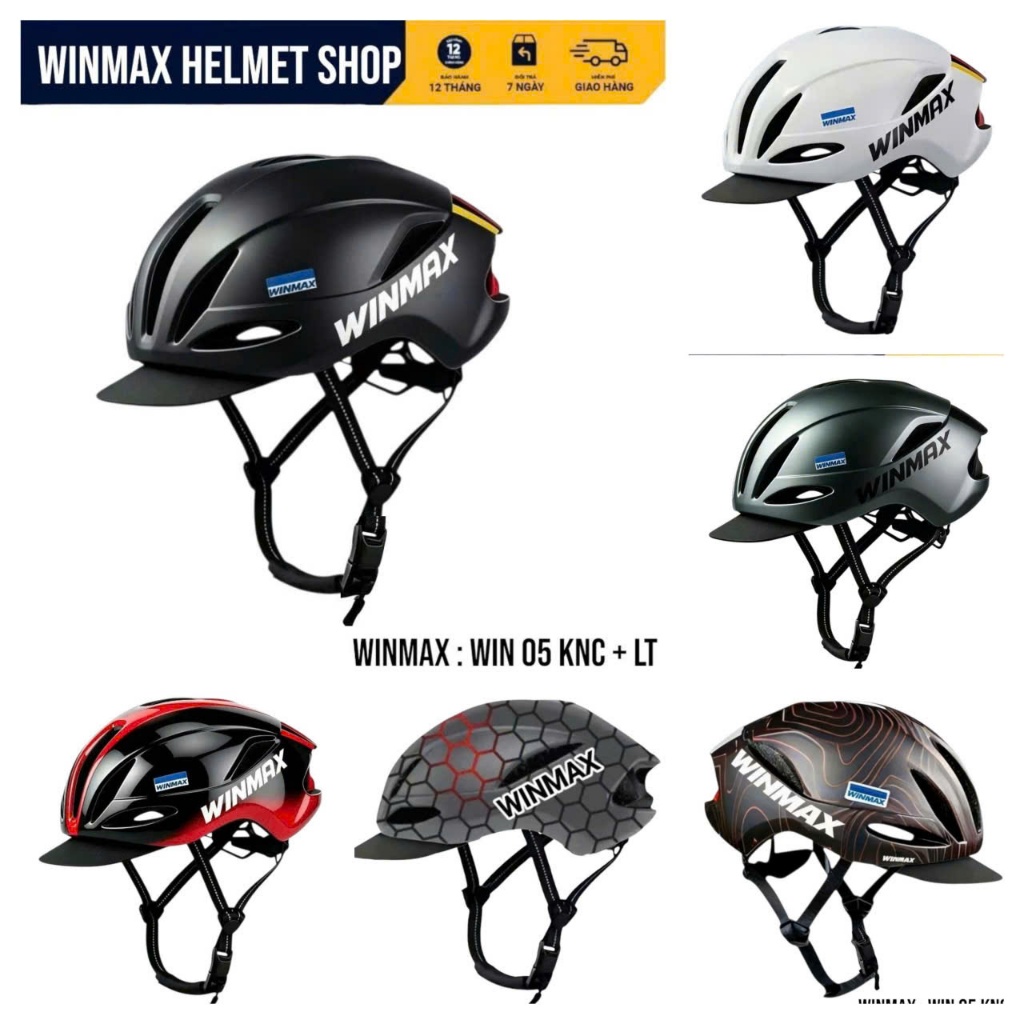 WINMAX WIN 05 Mũ Bảo Hiểm Xe Đạp Thể Thao Gồm 02 Phiên Bản Chính Hãng WINMAX HELMET BH 12 Tháng.