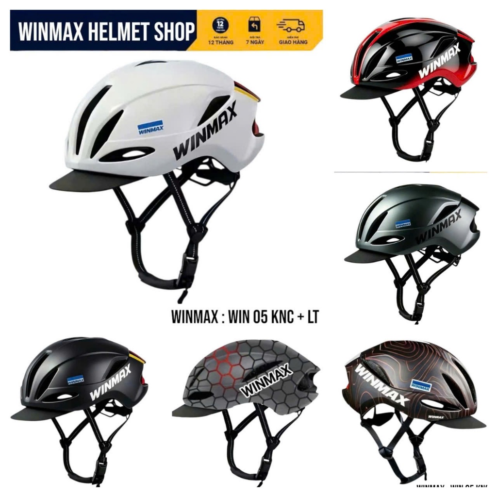 WINMAX WIN 05 Mũ Bảo Hiểm Xe Đạp Thể Thao Gồm 02 Phiên Bản Chính Hãng WINMAX HELMET BH 12 Tháng.