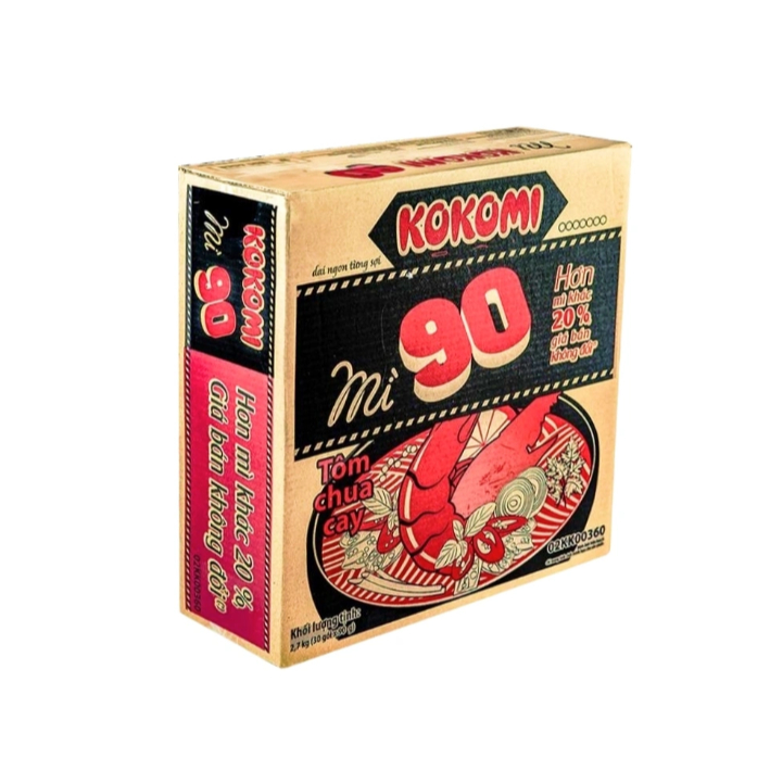 10 gói Mì Kokomi 90 tôm chua cay gói 90g