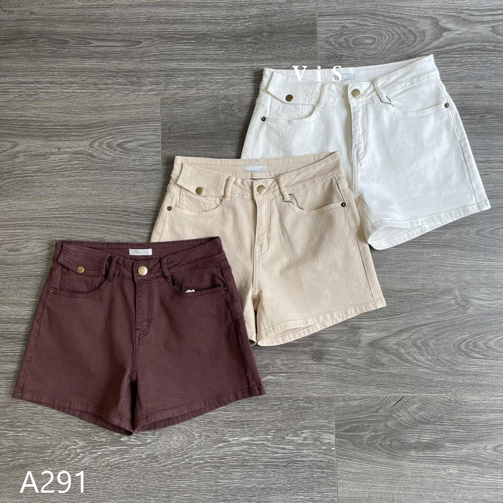 ViS Store - Quần short jean nữ cạp thấp tôn dáng