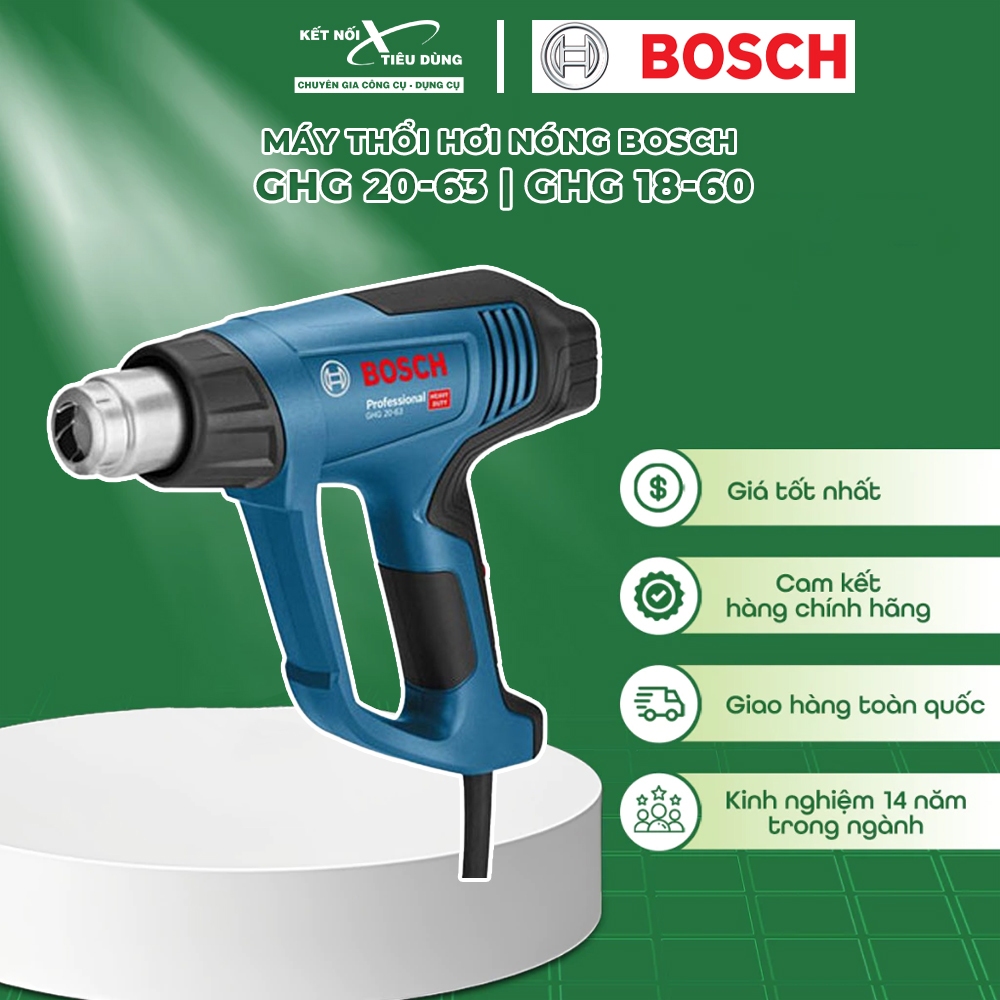 Máy thổi hơi nóng Bosch GHG 20-63 | GHG 18-60 Kết Nối Tiêu Dùng
