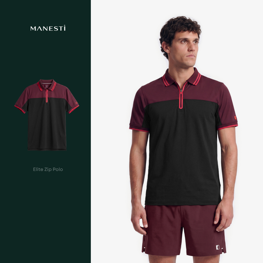 Áo polo nam Elite Zip V2 MANESTI