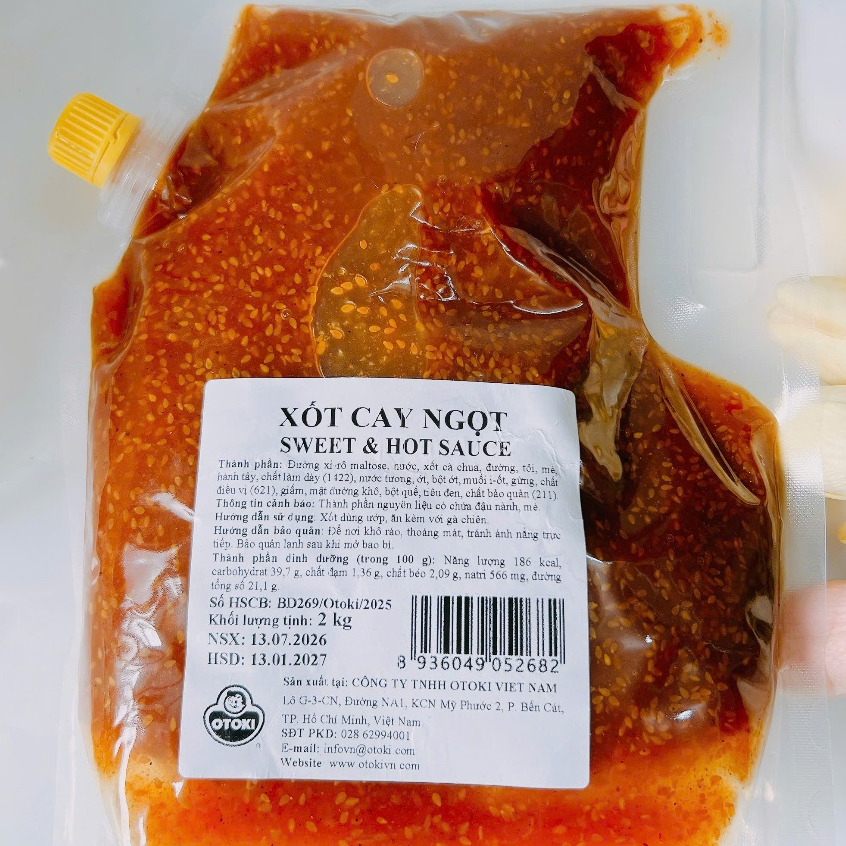 2Kg Sốt Hot & Sweet ( Sốt HS) Ottogi _Sốt Phủ Gà Rán