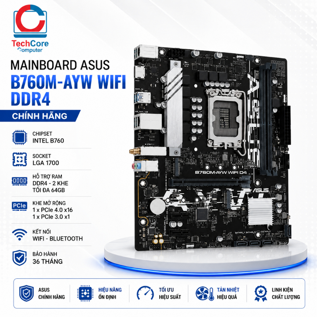 Mainboard Asus PRIME B760M-F DDR4 - chính hãng