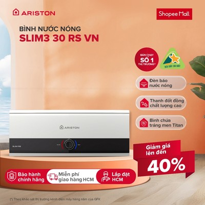 Máy Nước Nóng Gián Tiếp Ariston 30 Lít SLIM3 30 RS VN